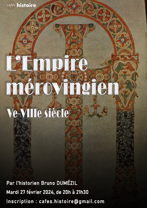 Café Histoire Empire mérovingien - Affiche